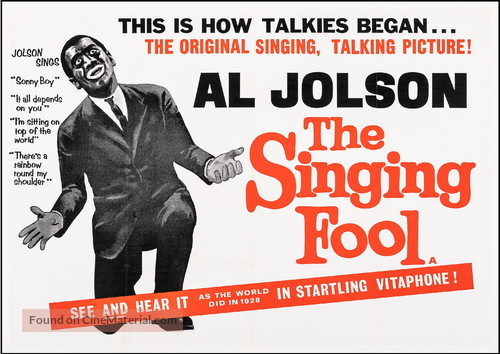 The Singing Fool - British Movie Poster