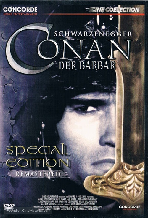 Conan The Barbarian - German DVD movie cover