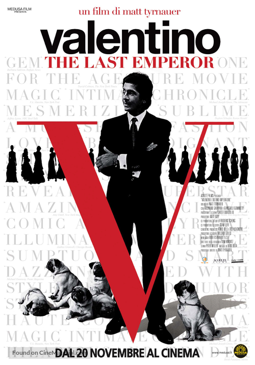 Valentino: The Last Emperor - Italian Movie Poster