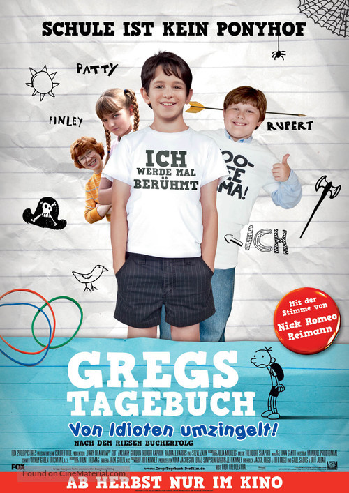Diary of a Wimpy Kid - German Movie Poster