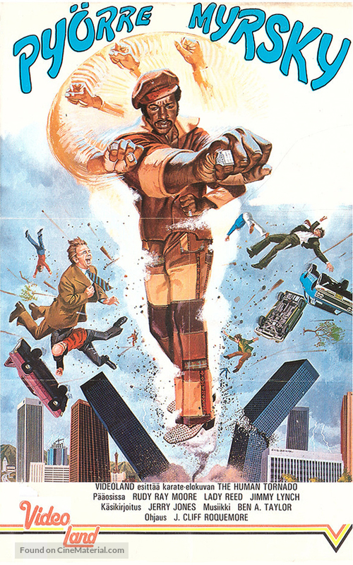 The Human Tornado - Finnish VHS movie cover