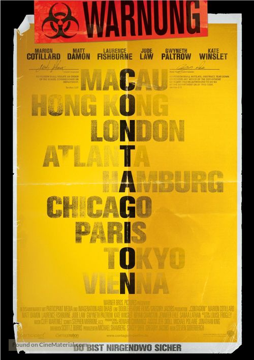 Contagion - Austrian Movie Poster