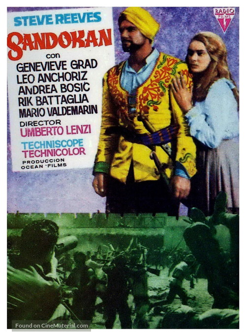 Sandokan, la tigre di Mompracem - Spanish Movie Poster
