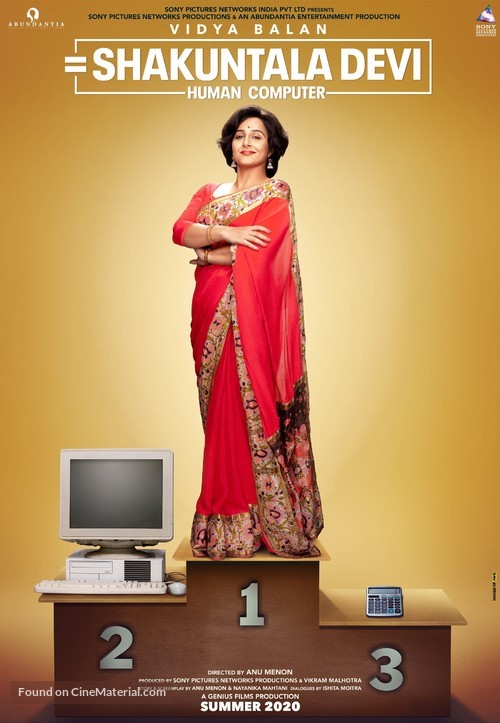 Shakuntala Devi: Human Computer - Indian Movie Poster