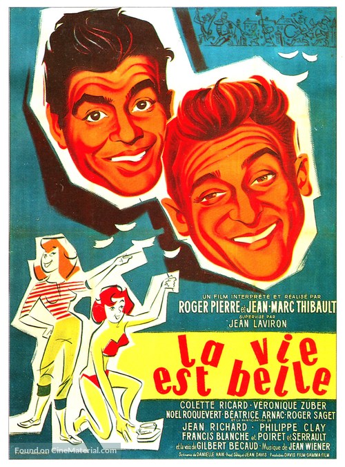 La vie est belle - French Movie Poster