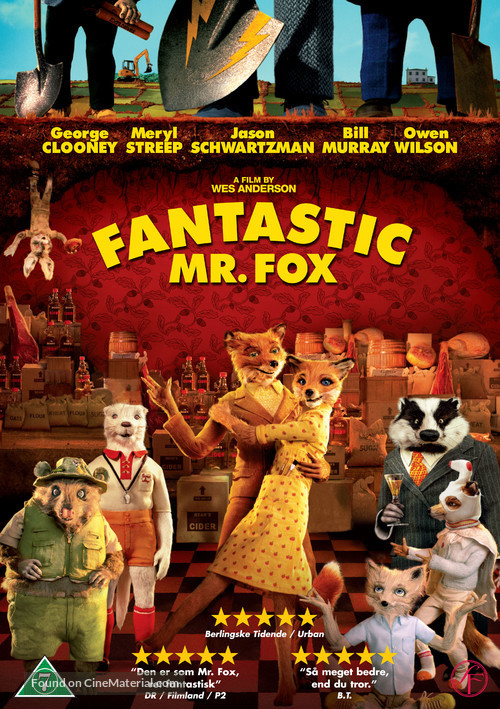 Fantastic Mr. Fox - Danish DVD movie cover