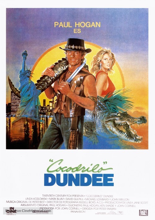 Crocodile Dundee - Spanish Movie Poster