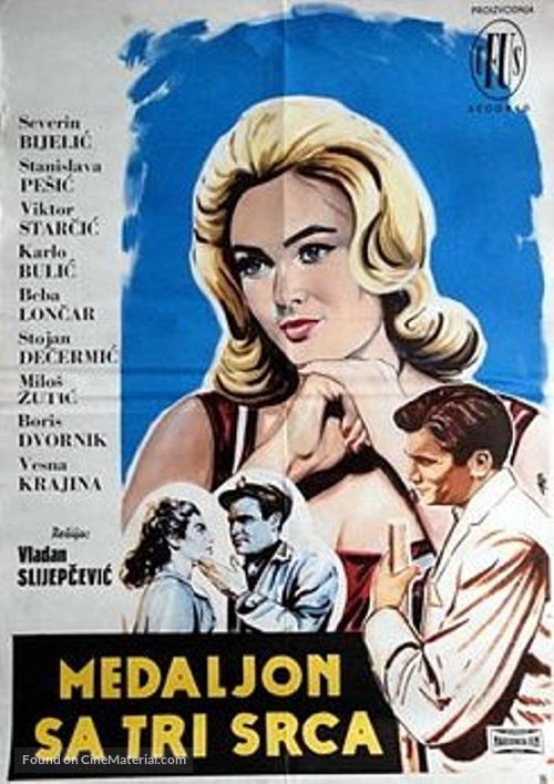 Medaljon sa tri srca - Yugoslav Movie Poster