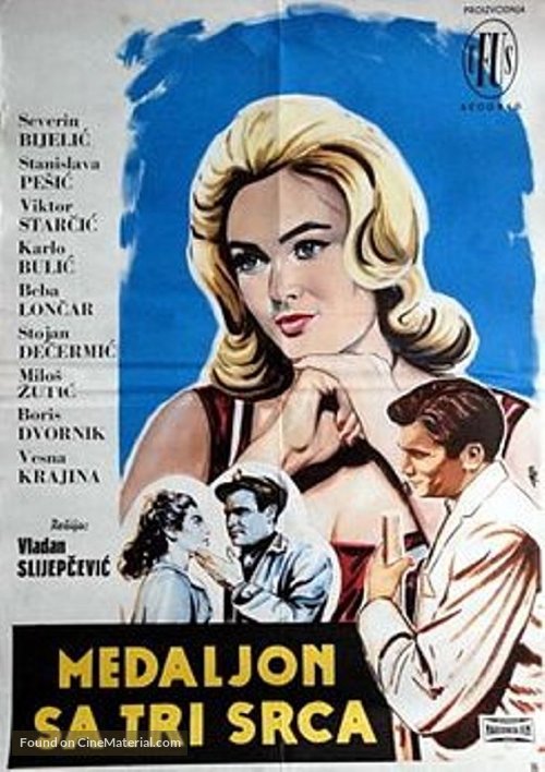 Medaljon sa tri srca - Yugoslav Movie Poster