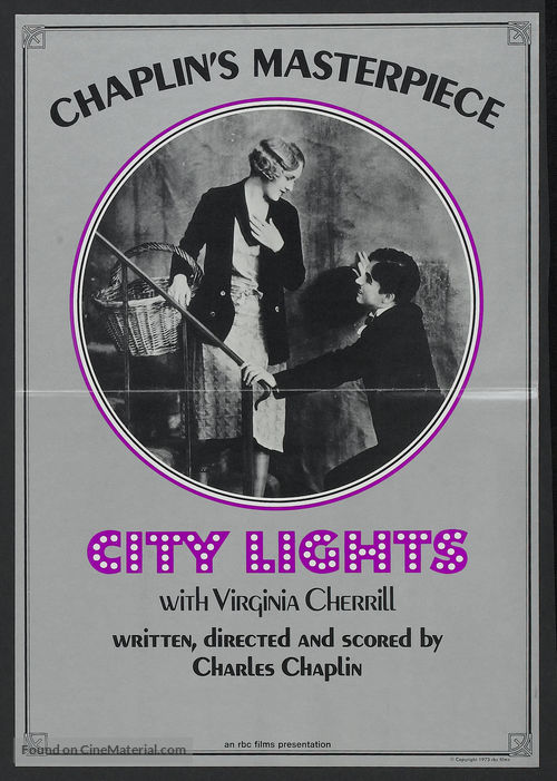 City Lights - Re-release movie poster