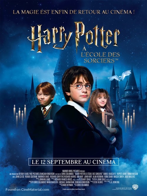 Harry Potter and the Philosopher&#039;s Stone - French Re-release movie poster