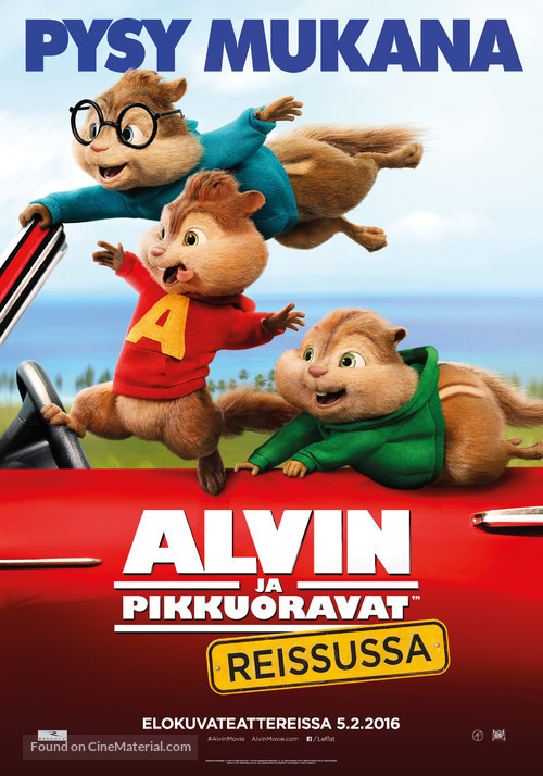 Alvin and the Chipmunks: The Road Chip - Finnish Movie Poster