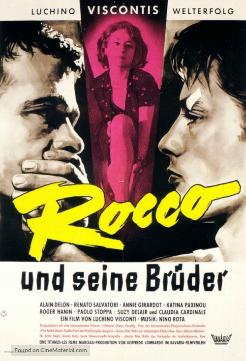 Rocco e i suoi fratelli - German Movie Poster