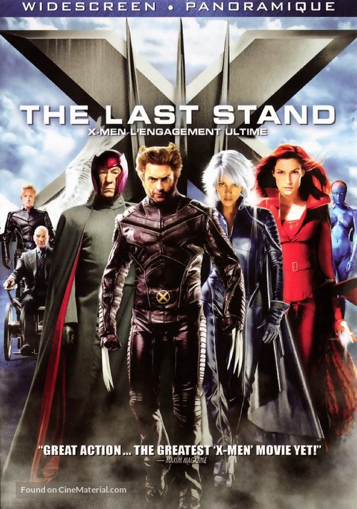 X-Men: The Last Stand - Canadian DVD movie cover