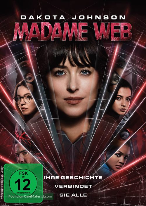 Madame Web - German DVD movie cover