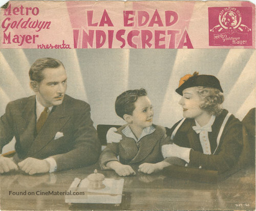 Age of Indiscretion - Spanish Movie Poster