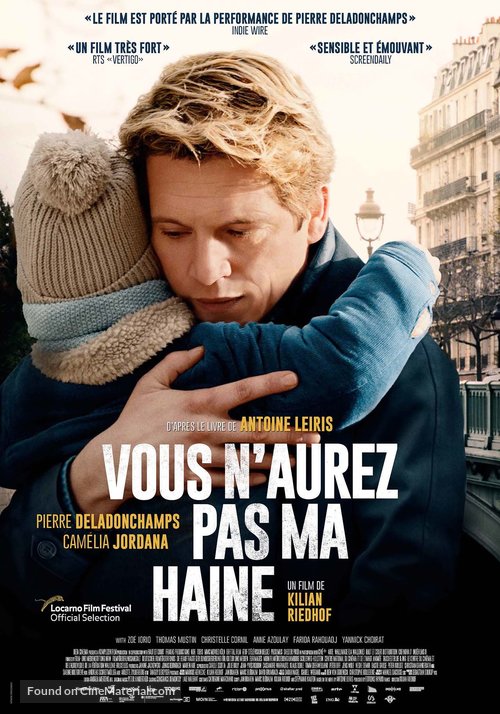 Vous n&#039;aurez pas ma haine - Swiss Movie Poster