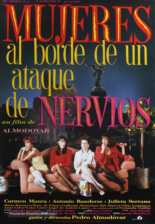 Mujeres Al Borde De Un Ataque De Nervios - Spanish Movie Poster