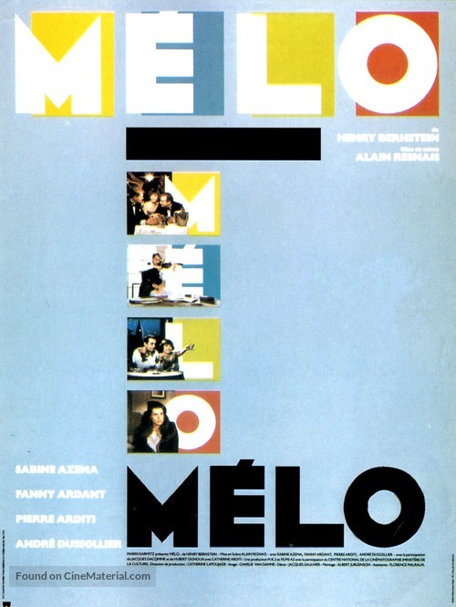 M&eacute;lo - French Movie Poster