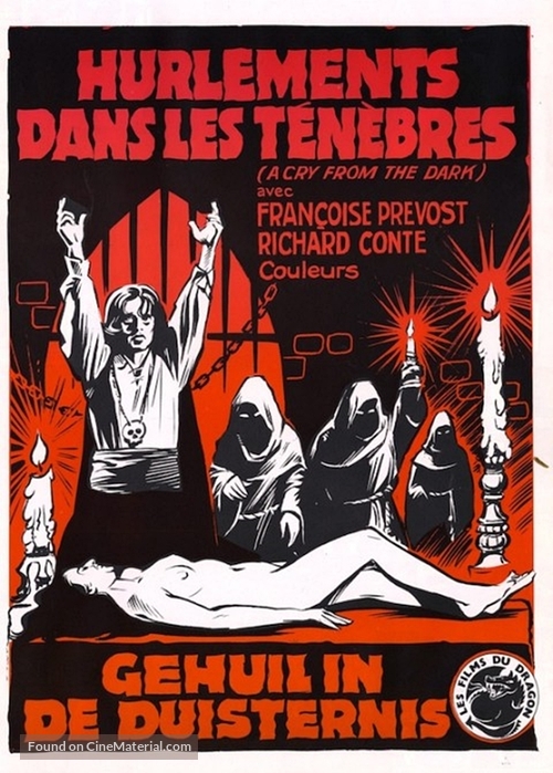 Un urlo nelle tenebre - Belgian Movie Poster