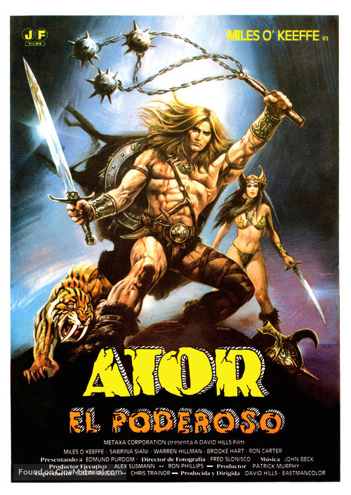 Ator l&#039;invincibile - Spanish Movie Poster