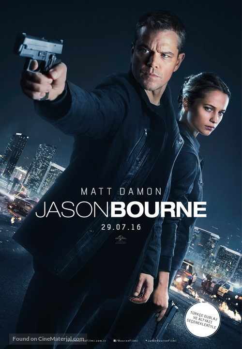 Jason Bourne - Turkish Movie Poster