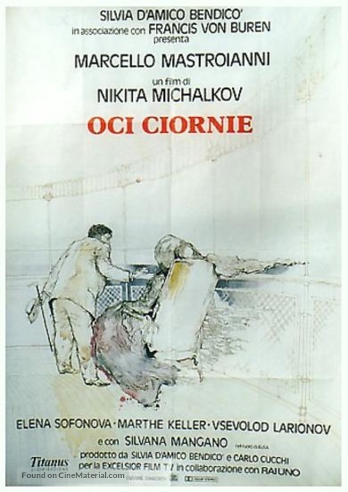 Oci ciornie - Italian Movie Poster