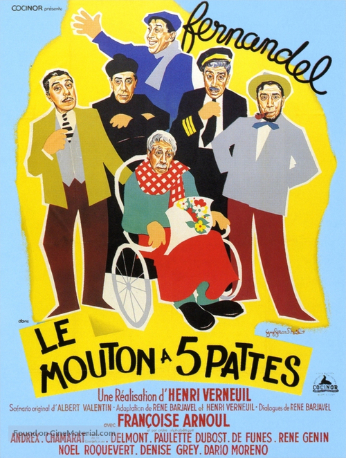 Le mouton &agrave; cinq pattes - French Movie Poster