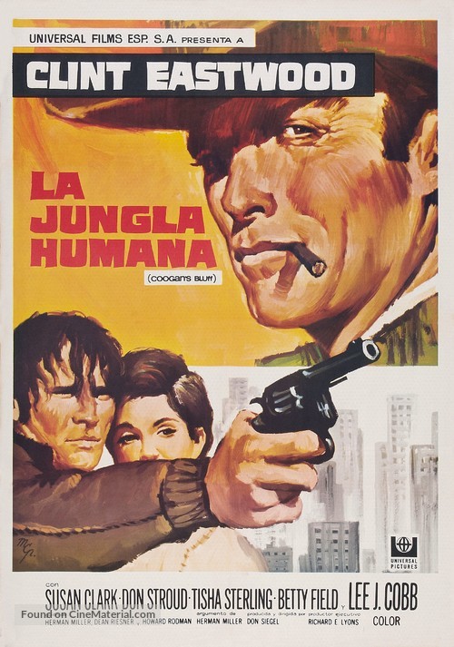 Coogan&#039;s Bluff - Spanish Movie Poster