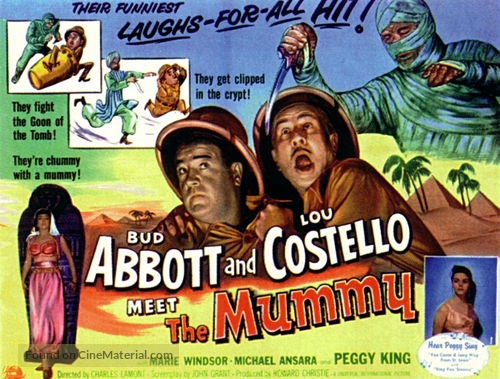 Abbott and Costello Meet the Mummy - British poster