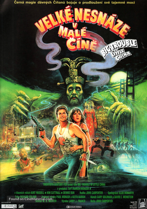Big Trouble In Little China - Czech Movie Poster