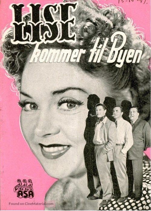 Lise kommer til Byen - Danish Movie Poster