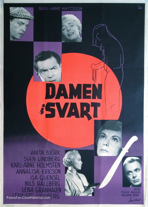 Damen i svart - Swedish Movie Poster