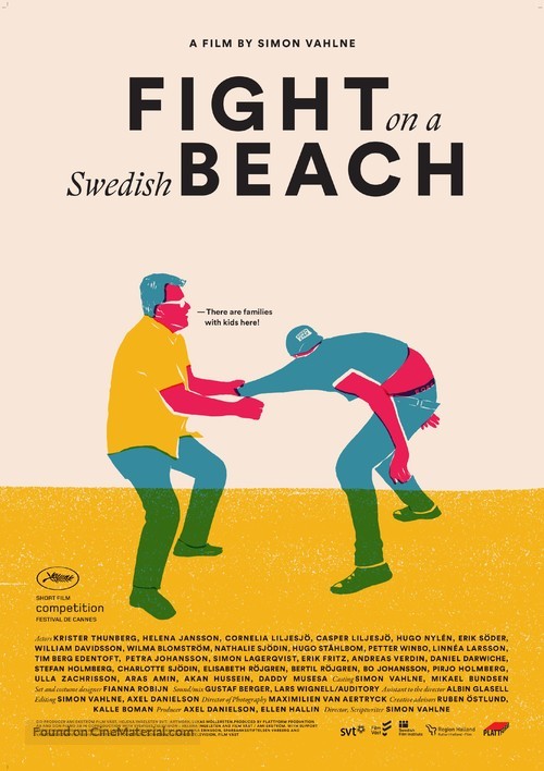 Fight on a Swedish Beach!! - Swedish Movie Poster