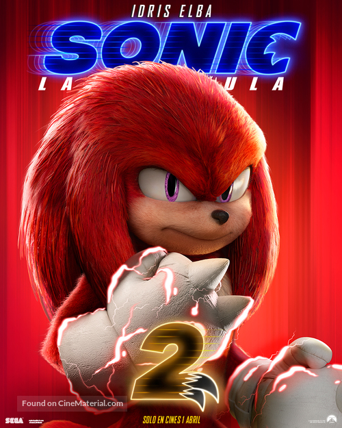 Sonic the Hedgehog 2 - Spanish Movie Poster