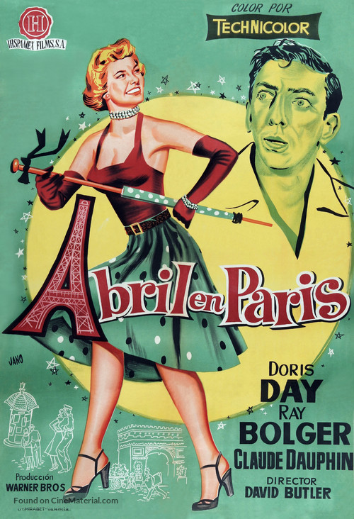 April in Paris - Spanish Movie Poster