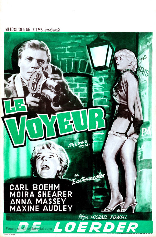 Peeping Tom - Belgian Movie Poster