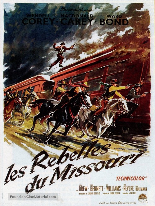 The Great Missouri Raid - French Movie Poster