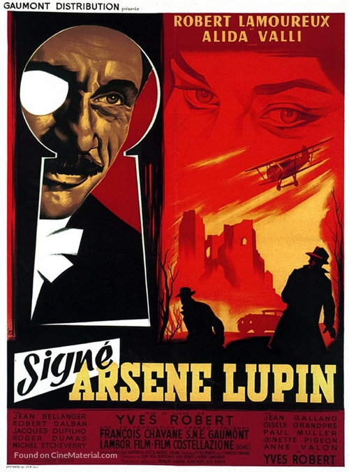 Sign&eacute; Ars&egrave;ne Lupin - French Movie Poster