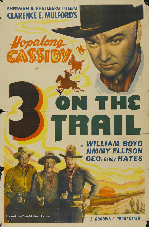 Three on the Trail - Re-release movie poster