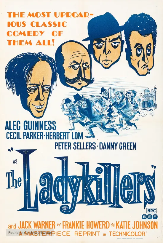 The Ladykillers 1955 Australian Re release Movie Poster The ladykillers 1955 australian re release movie poster