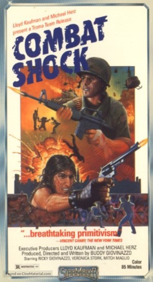 Combat Shock - VHS movie cover