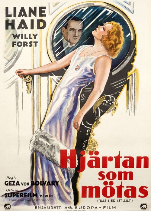 Das Lied ist aus - Swedish Movie Poster