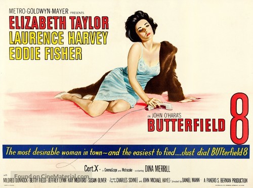 Butterfield 8 - British Movie Poster