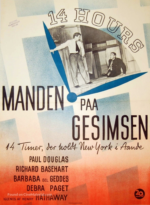 Fourteen Hours - Danish Movie Poster