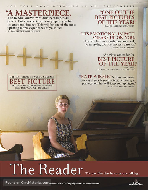 The Reader - Movie Poster