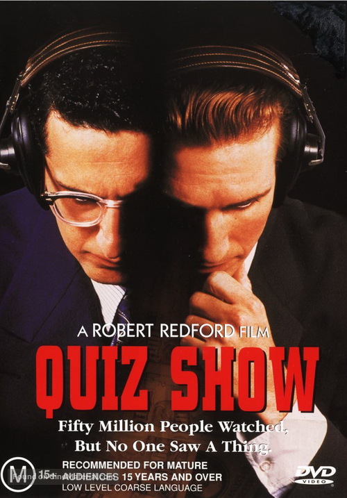 Quiz Show - Australian DVD movie cover