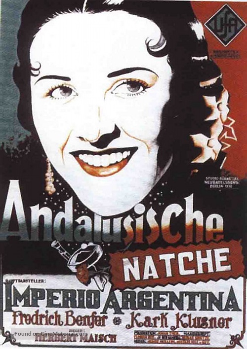 Andalusische N&auml;chte - German Movie Poster