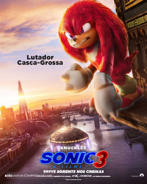 Sonic the Hedgehog 3 - Brazilian Movie Poster