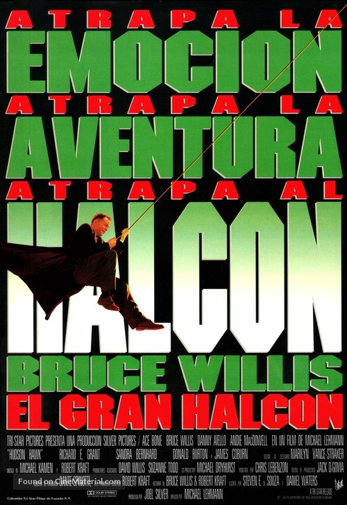 Hudson Hawk - Spanish Movie Poster